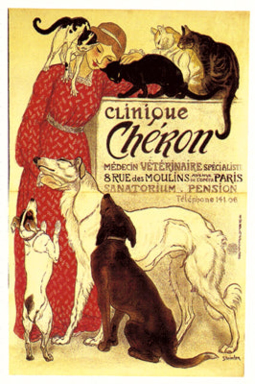 Clinique Cheron Art Print by Theophile Alexandre Steinlen - Vintage Wall Decor